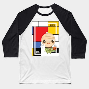 Arty-Plantee De Stijl Baseball T-Shirt